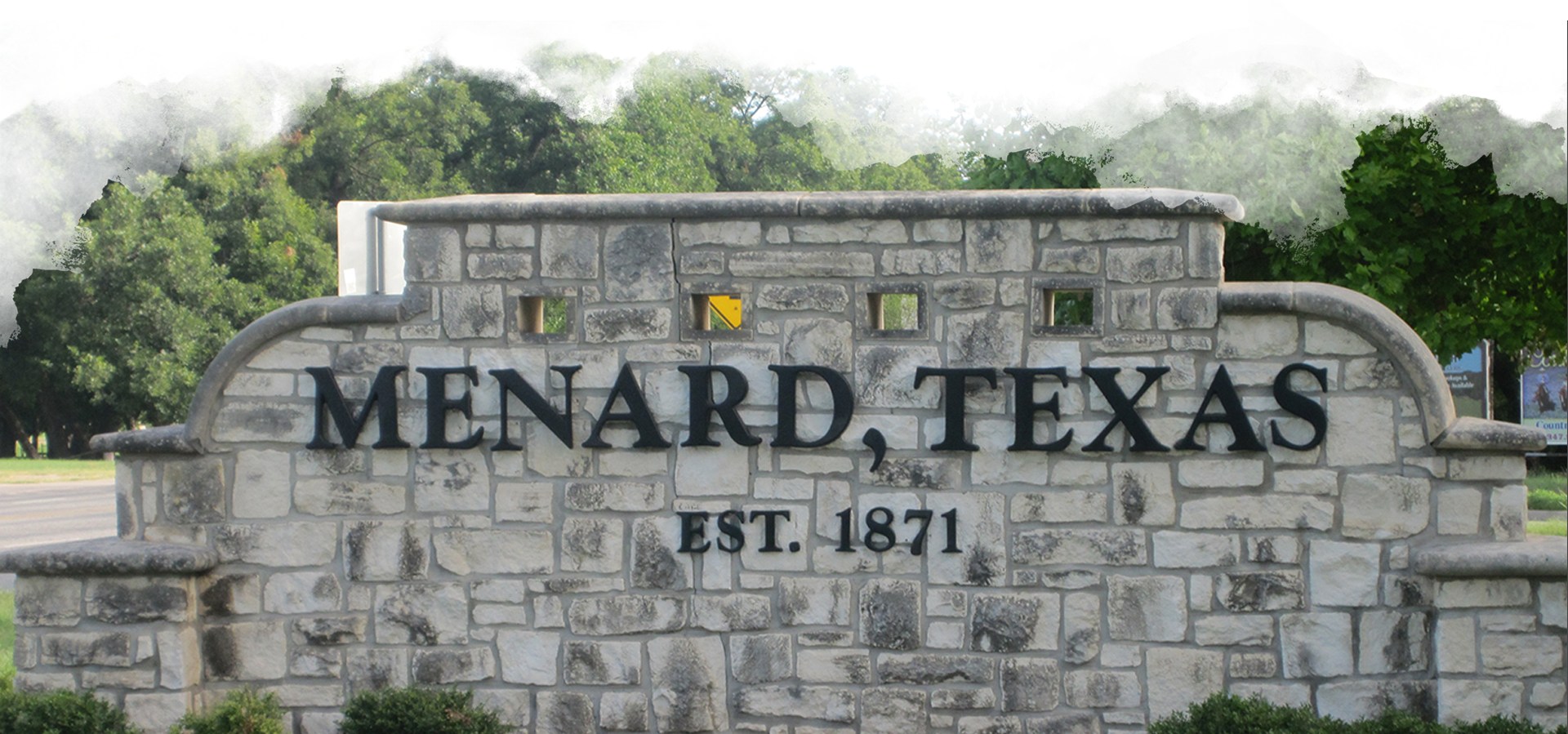 Menard Texas Entrance Wall